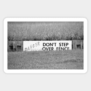 Marsh Danger Sign Sticker